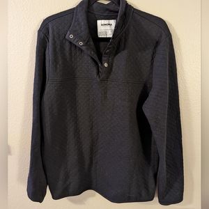 Black quilted quarter zip jacket from Sonoma/Kohls.